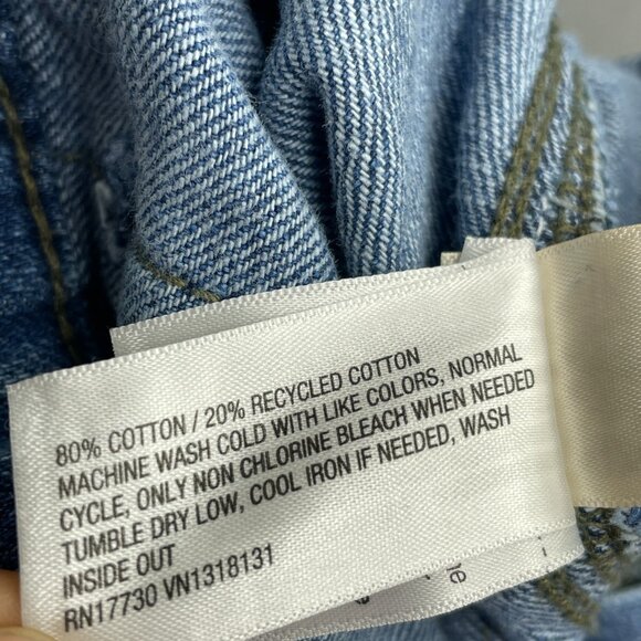 NEW Women's 12/R Long Sleeve Utility Baggy Denim Jumpsuit Universal Thread k955 - Picture 8 of 9